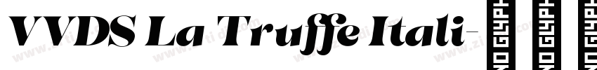 VVDS La Truffe Itali字体转换